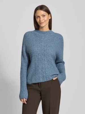 Sweter z dzianiny o kroju relaxed fit z mieszanki żywej wełny Marc O'Polo