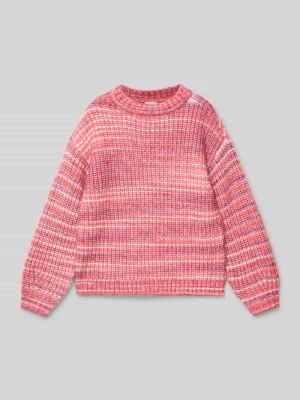 Sweter z dzianiny o kroju relaxed fit z obniżonymi ramionami s.Oliver RED LABEL