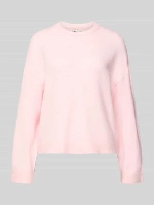 Sweter z dzianiny o kroju relaxed fit z okrągłym dekoltem model ‘SIMONI’ Only