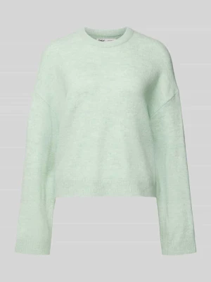 Sweter z dzianiny o kroju relaxed fit z okrągłym dekoltem model ‘SIMONI’ Only