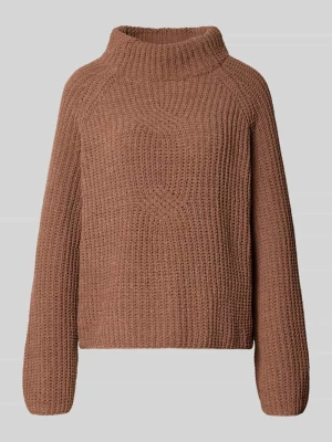 sweter z dzianiny o kroju relaxed fit ze stójką Monari Koniakowy