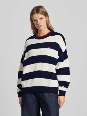 Sweter z dzianiny o kroju relaxed fit ze wzorem w paski Review