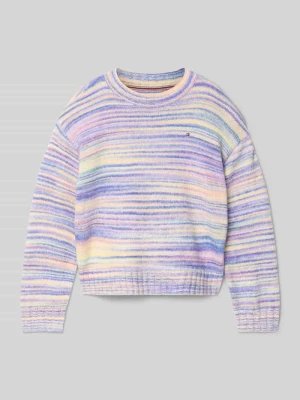 Sweter z dzianiny o kroju shaped fit z dodatkiem wełny Tommy Hilfiger Teens