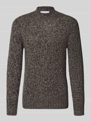 sweter z dzianiny o kroju slim fit z czystego kaszmiru FTC Cashmere Antracytowy