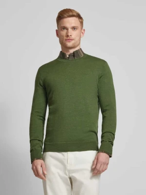 Sweter z dzianiny o kroju slim fit z czystej wełny Polo Ralph Lauren
