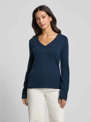 Sweter z dzianiny o kroju slim fit z czystej wełny Tommy Hilfiger