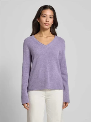 Sweter z dzianiny o kroju slim fit z czystej wełny Tommy Hilfiger