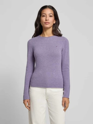 Sweter z dzianiny o kroju slim fit z czystej wełny Tommy Hilfiger