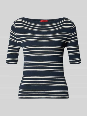 Sweter z dzianiny o kroju slim fit z mieszanki bawełny model 'PASATTA' MAX&Co.