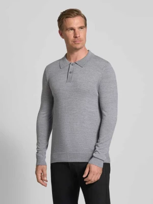 Sweter z dzianiny o kroju slim fit z mieszanki wełny Christian Berg Men