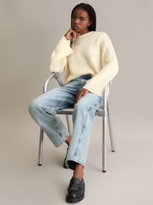 Sweter z dzianiny o luźnym kroju Marc O'Polo