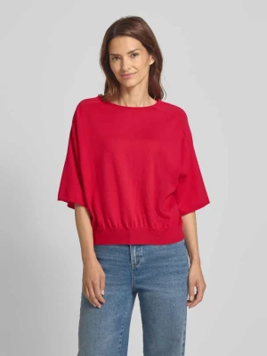Sweter z dzianiny o luźnym kroju model ‘DILARY’ drykorn