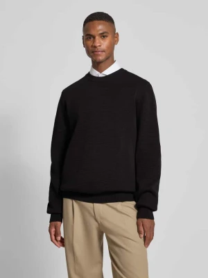 Sweter z dzianiny o luźnym kroju z czystej bawełny model ‘SAN CELLY’ HUGO