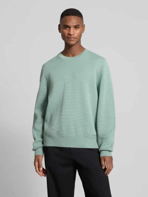 Sweter z dzianiny o luźnym kroju z czystej bawełny model ‘SAN CELLY’ HUGO