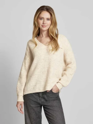 Sweter z dzianiny o luźnym kroju z dodatkiem wełny model ‘DESMA’ Vero Moda