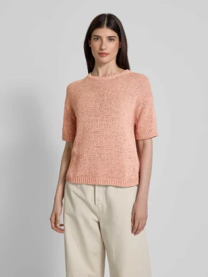 Sweter z dzianiny o luźnym kroju z krótkim rękawem Marc O'Polo