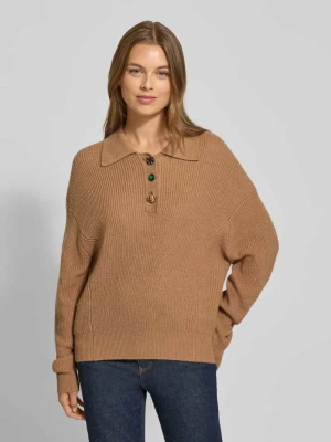 Sweter z dzianiny o luźnym kroju z mieszanki wełny model ‘IMETAL’ Essentiel Antwerp