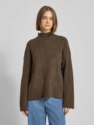 Sweter z dzianiny o luźnym kroju z półgolfem model ‘TULLE’ Pieces