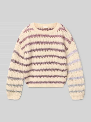 Sweter z dzianiny o luźnym kroju ze wzorem na całej powierzchni s.Oliver RED LABEL