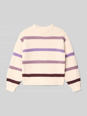Sweter z dzianiny o luźnym kroju ze wzorem w paski s.Oliver RED LABEL