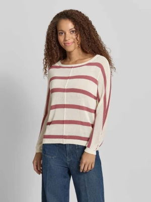 Sweter z dzianiny o pudełkowym kroju z mieszanki wiskozy model 'ALBERTA' Pepe Jeans