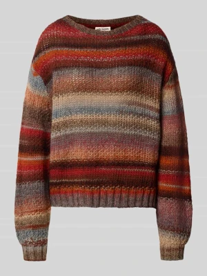 Sweter z dzianiny o wzór na całej powierzchni model 'Fairhaven' Lollys Laundry