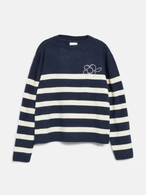 Sweter o fasonie Loose Fit z ozdobnymi kamyczkami s.Oliver