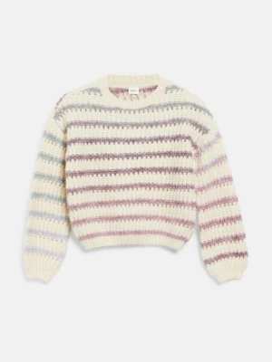 Sweter z grubej dzianiny w paski o kroju Loose Fit s.Oliver