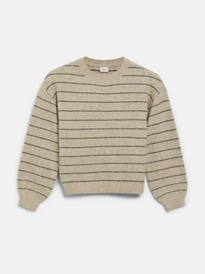 Sweter z dzianiny s.Oliver beżowy