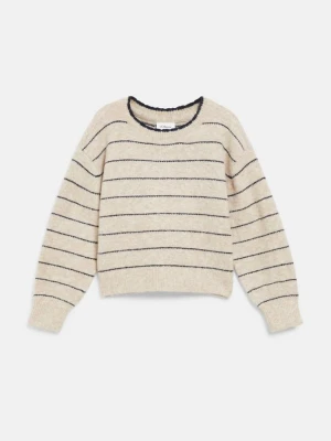 Sweter z dzianiny s.Oliver beżowy