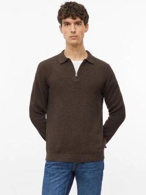 Sweter z dzianiny s.Oliver brązowy
