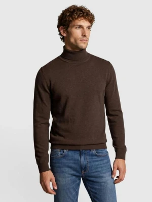 Sweter z dzianiny s.Oliver brązowy