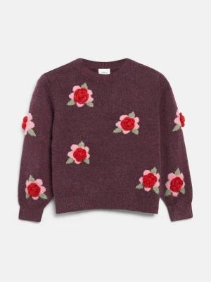 Sweter z dzianiny s.Oliver czerwony