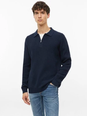 Sweter z dzianiny s.Oliver niebieski