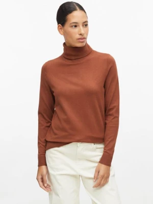 Sweter z dzianiny s.Oliver pomarańczowy