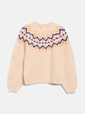 Sweter z dzianiny s.Oliver różowy