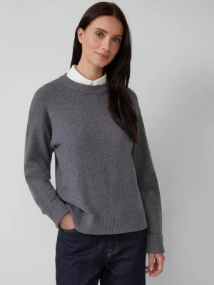 Sweter z dzianiny s.Oliver szary