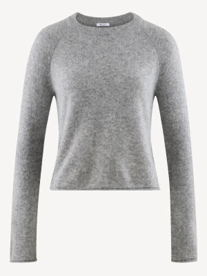 Sweter z dzianiny szary Tamaris