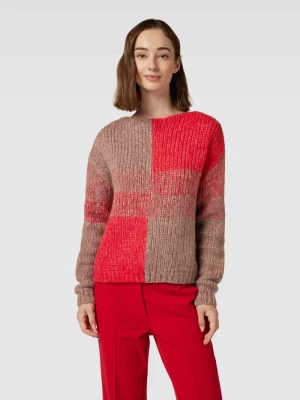 Sweter z dzianiny w dwóch kolorach LUISA CERANO