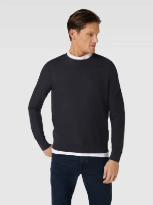 Sweter z dzianiny w jednolitym kolorze model ‘Rick’ BRAX