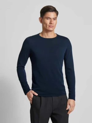 Sweter z dzianiny w jednolitym kolorze model ‘RIKONO’ drykorn