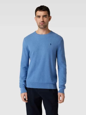 Sweter z dzianiny w jednolitym kolorze Polo Ralph Lauren