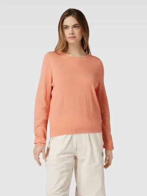 Sweter z dzianiny w jednolitym kolorze QS