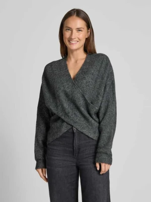 Sweter o kroju relaxed fit z dzianiny z dodatkiem wełny z alpaki model ‘Zinelle Hope’ MSCH Copenhagen