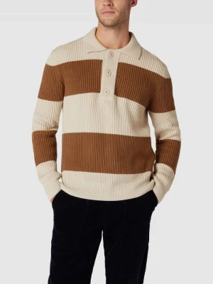 Sweter z dzianiny w paski Marc O'Polo