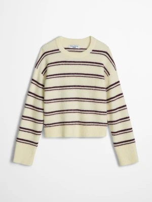 Sweter z dzianiny w paski o luźnym kroju Marc O'Polo