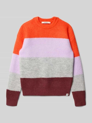 Sweter z dzianiny w stylu Colour Blocking Garcia