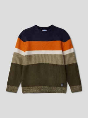 Sweter z dzianiny w stylu Colour Blocking Mayoral
