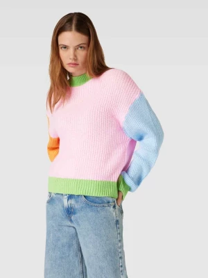 Sweter z dzianiny w stylu Colour Blocking model ‘MANNA’ Only