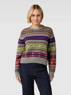 Sweter z dzianiny we wzory na całej powierzchni Polo Ralph Lauren
